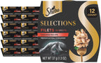 Sheba Selections Filets in Broth, Adult Cat Food Wet Recipe, Meal Complement, Wet Cat Food Variety Pack, Chicken, Chicken & Tuna, or Chicken & Shrimp Recipe, 1.3 oz. Cups, 24 Count - Image 10