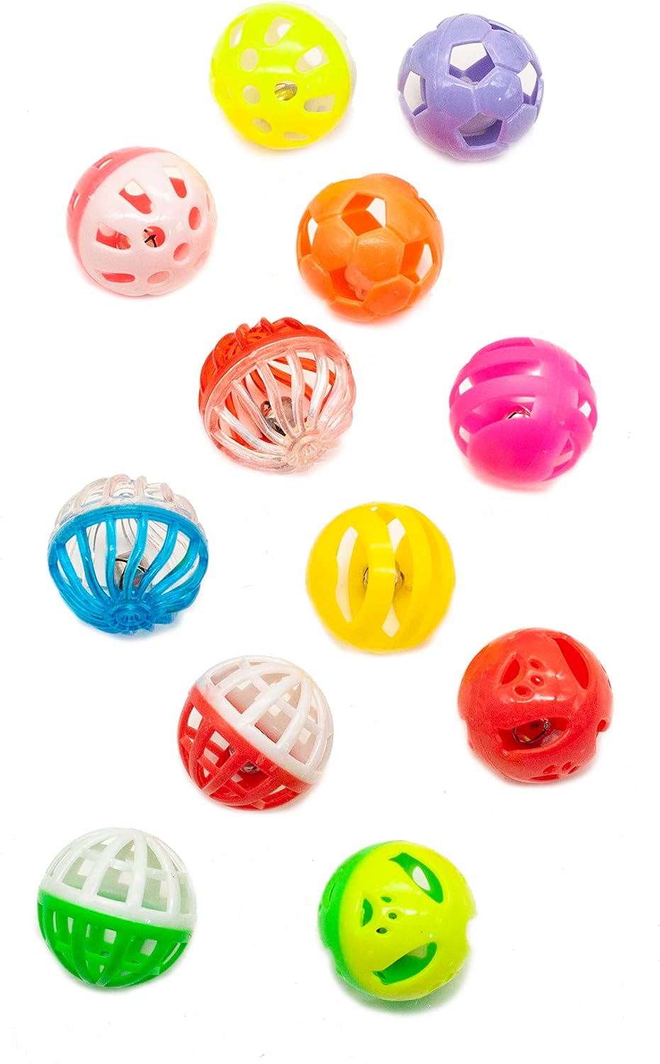 Fashions Talk six styles plastic jingle bell balls for cats