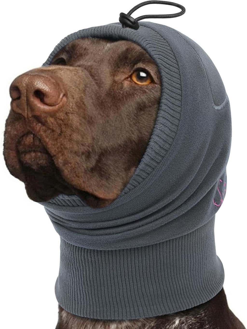 No Shake Ear Wraps for Dogs, Adjustable Dog Ear Cover with SoundProof Pads, Anxiety Relief Pet Ear Muffs Noise Protection Dog Calming Hoodie for Hematoma, Grooming, Fireworks, Thunder, Grey S - Image 10