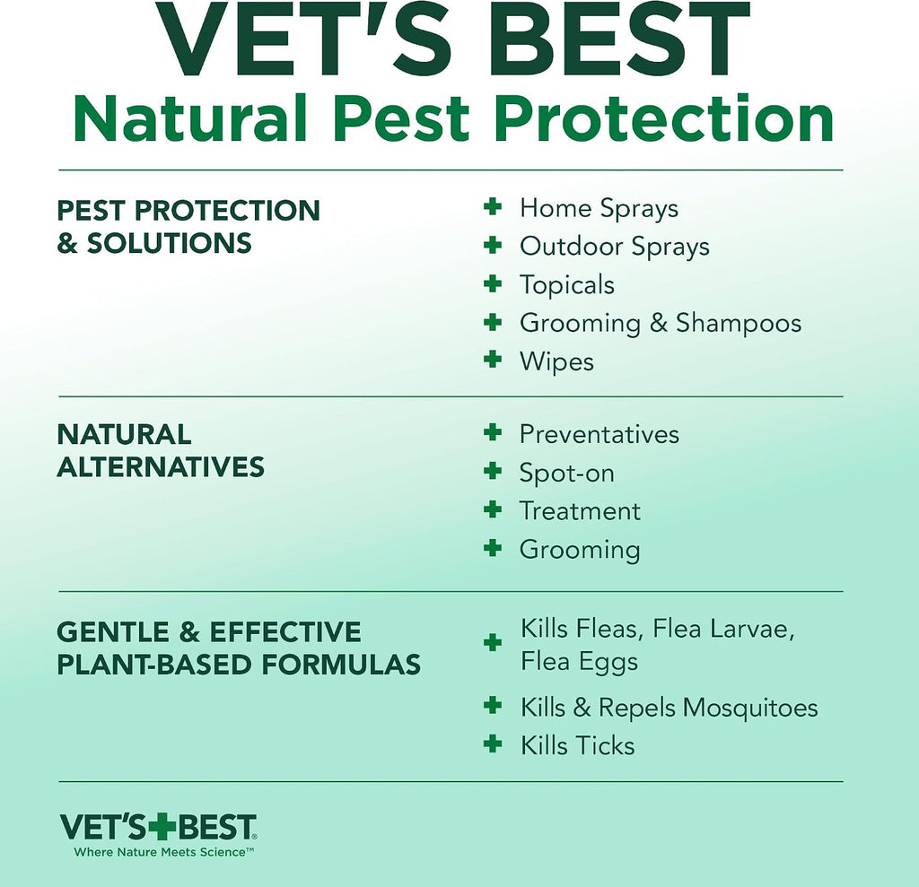 Vet's Best Natural Flea and Tick Drops for Dogs - Natural Topical Flea Prevention with Certified Essential Oils - Plant-Based Spot-On Treatment for Large Dogs - Pest Control - 4 Month Supply - Image 10