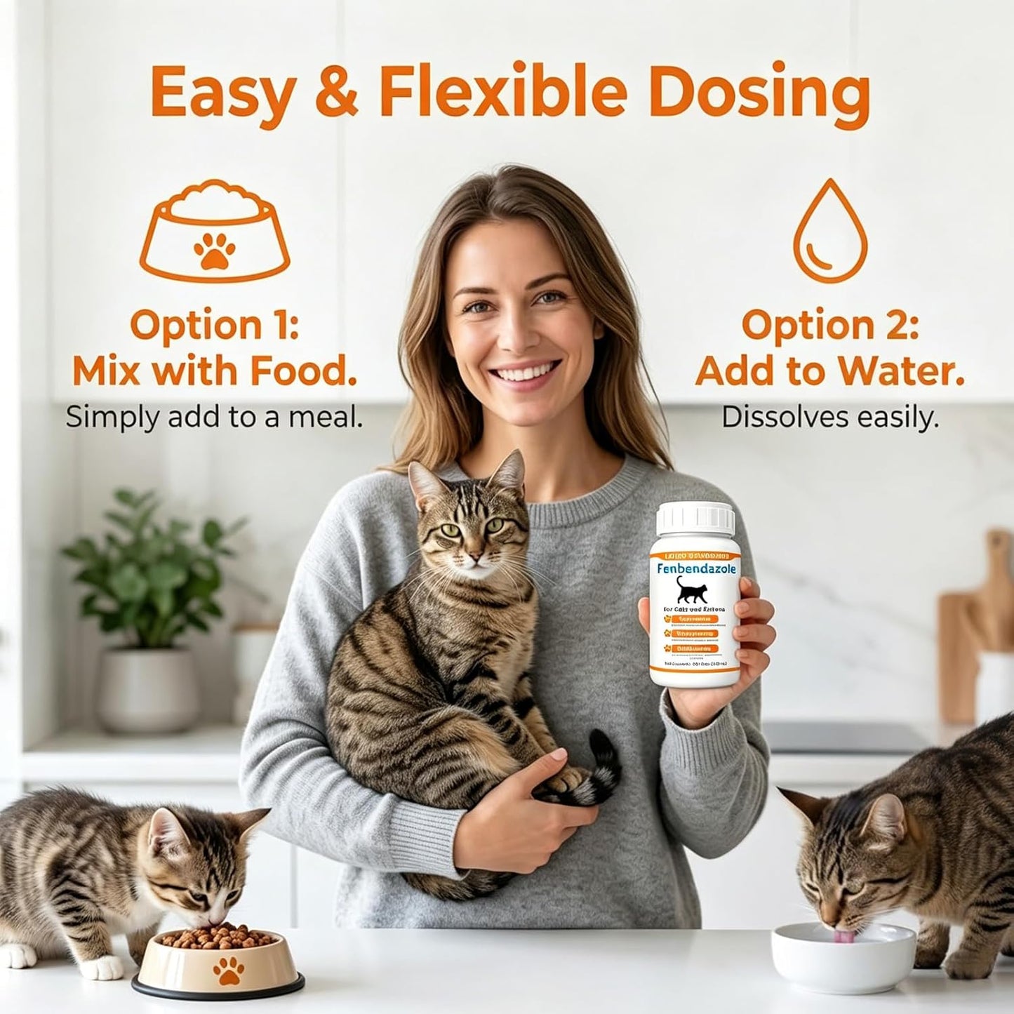 Nuzzleup gentle pet deworming liquid formula for kittens and adult cats