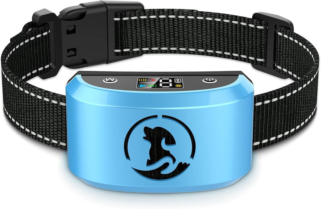 Dog Bark Collar for Medium Large Dogs, Automatic Bark Device with Rechargeable Barking Collar with 8 Adjustable Sensitivity, 4 Training Modes Adjustable Anti Barking for Large Dogs 15-120lbs, Gold - Image 9
