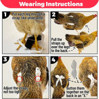 Revoloza poultry harness with disposable liner system