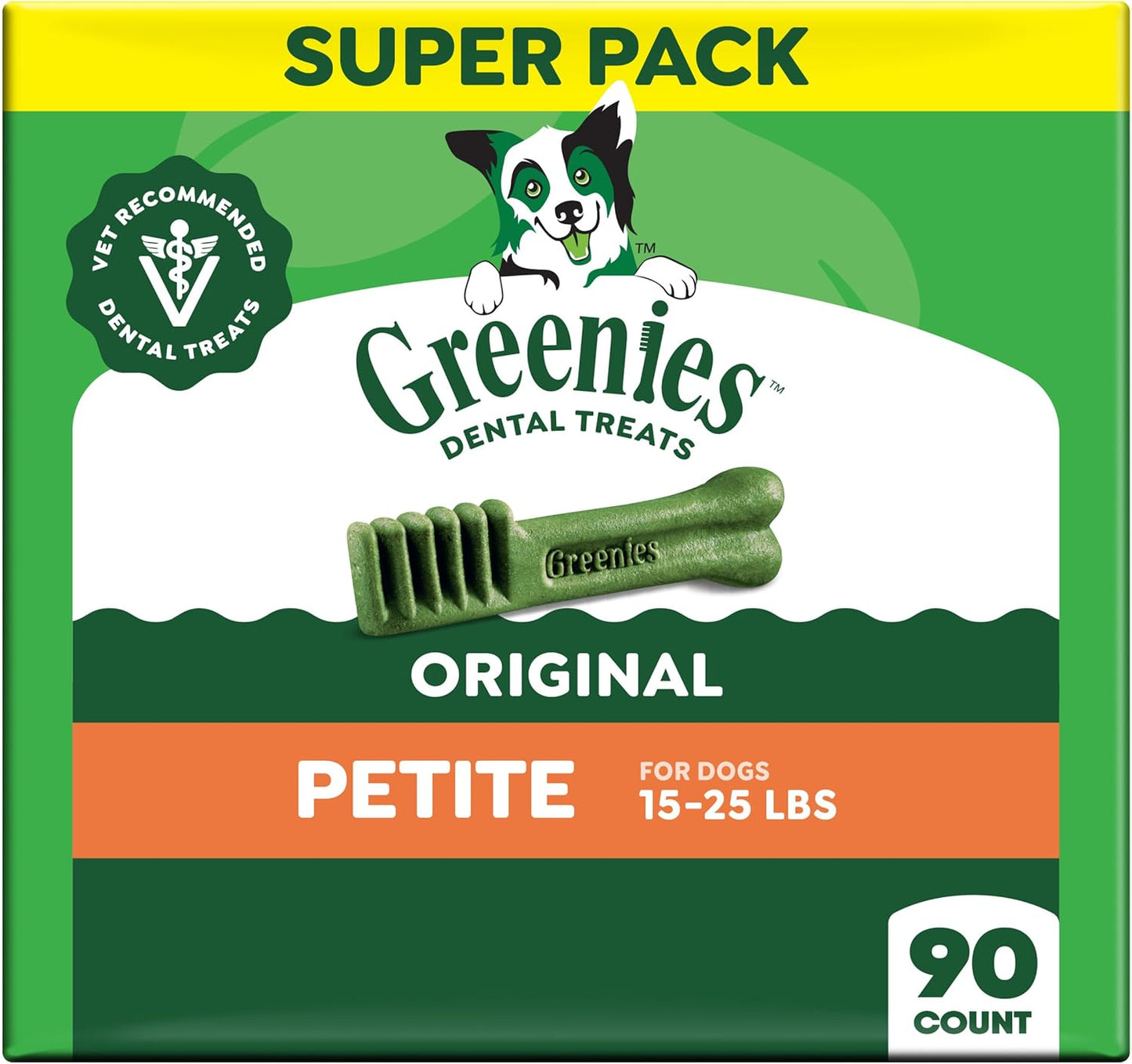 Greenies Veterinarian-Recommended Adult Natural Dental Dog Treats Petite Size, Dog Dental Chews, Original Flavor, 36 oz. Pack, 60 Count - Image 14