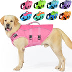 PETDSH Dog Life Jacket Large, High Flotation Dog Life Vest for Swimming Boating, Reflective Puppy Lifejacket with Superior Buoyancy and Rescue Handle, Adjustable Safety Dogs Floating Vests - Image 13