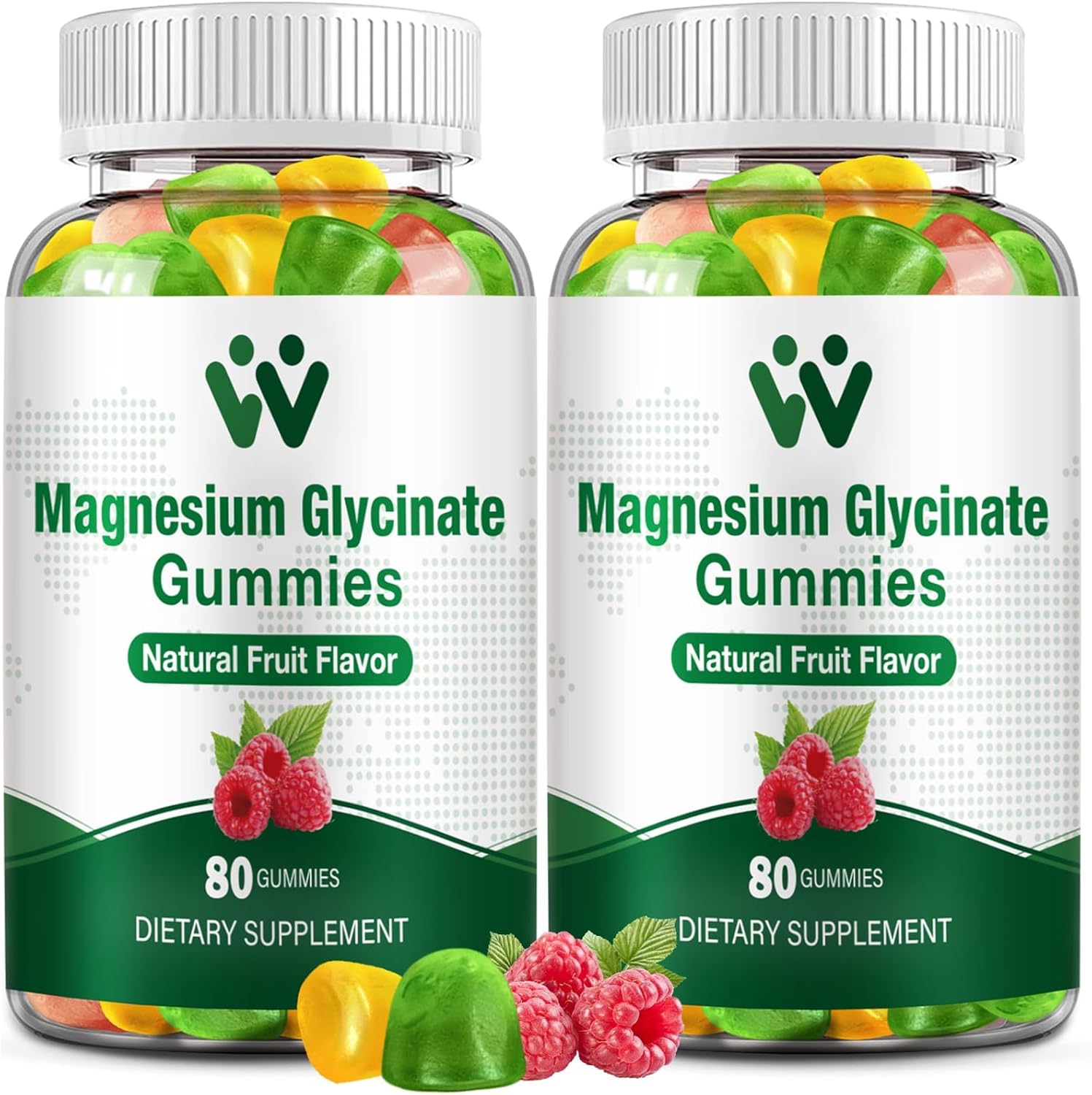 Wachray Sugar Free Magnesium Glycinate Gummies bottle front view