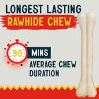 Eight pack extra thick super hard pressed dog bones dental chew toy