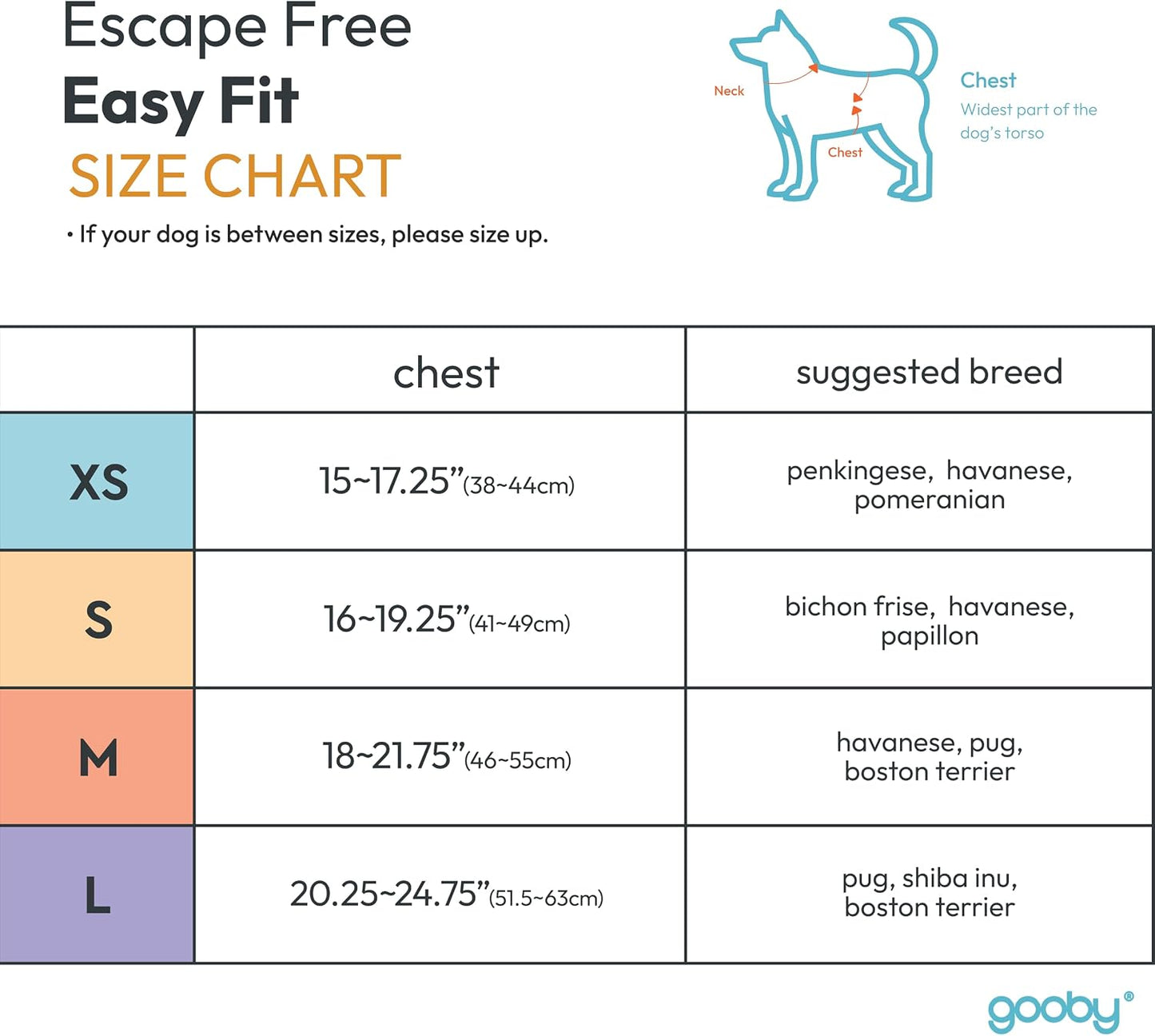 Gooby easy fit harness memory foam padding detail