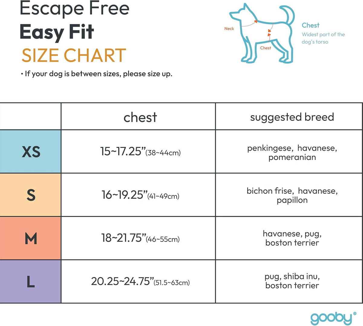 Gooby easy fit harness memory foam padding detail