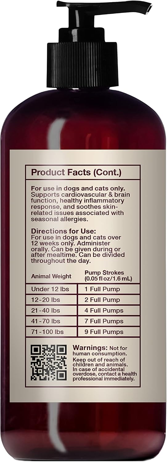 Detailed product label of Hemp Well Thrive Oil 8 ounce