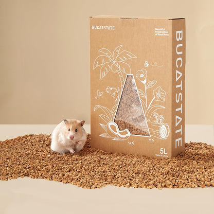 Bucatstate natural cork bedding 5 liter bag front view
