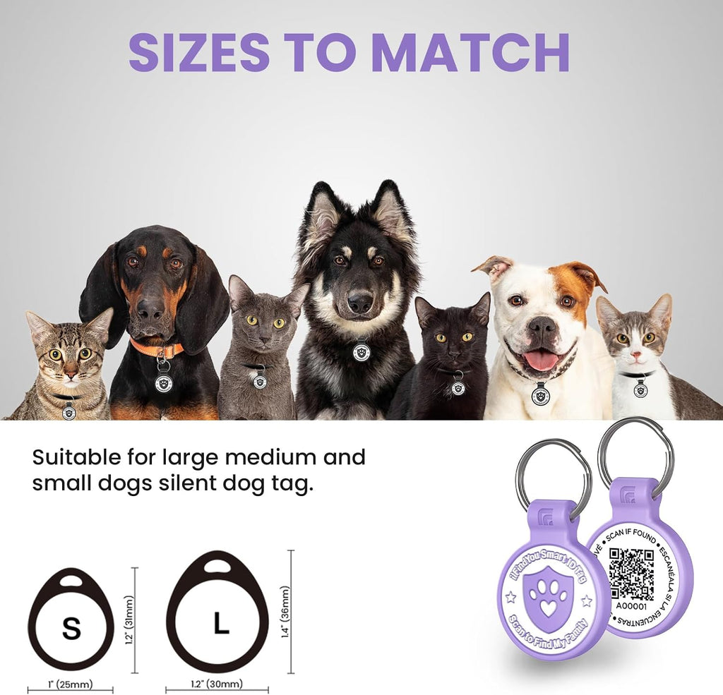 ILFINDYOU personalized QR code cat name tag on a pet collar.