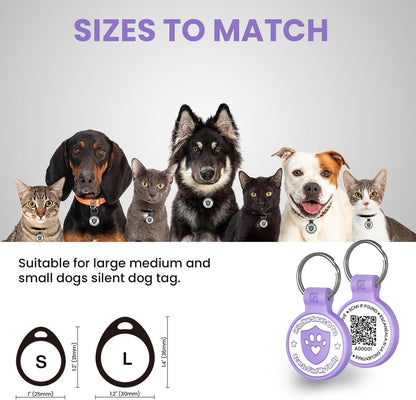 ILFINDYOU personalized QR code cat name tag on a pet collar.
