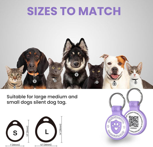 ILFINDYOU personalized QR code cat name tag on a pet collar.