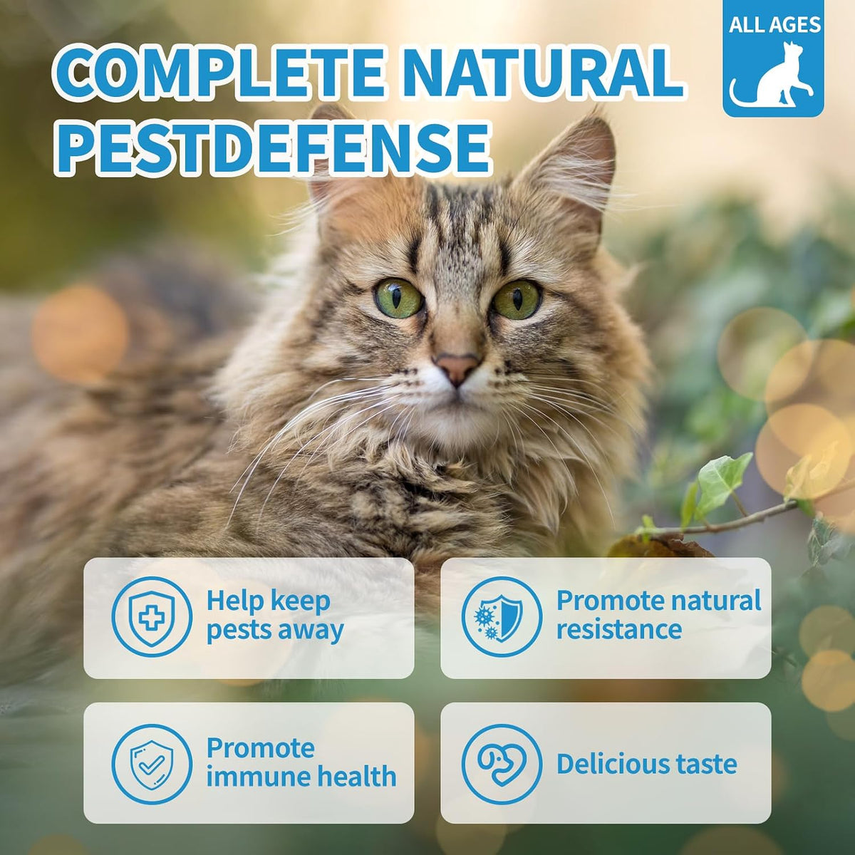 ColEaze cat supplement nutritional facts and ingredients label display