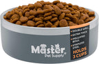 Master Pet Supply Stainless Steel Dog Bowls - 25 oz, Heavy Duty - Black Velvet, Double Wall Extra-Thick Insulated, Non-Slip Pet Water Bowl for Dogs, Cats & Pets, Anti Rust Metal, Dish Washer Safe - Image 13
