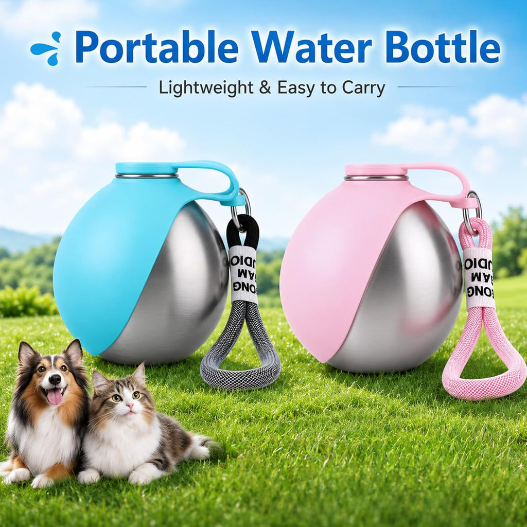 KLINNA leak proof pet water flask showing secure locking mechanism