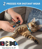 Halypet escape proof pet vest harness on a cat for backyard exploration