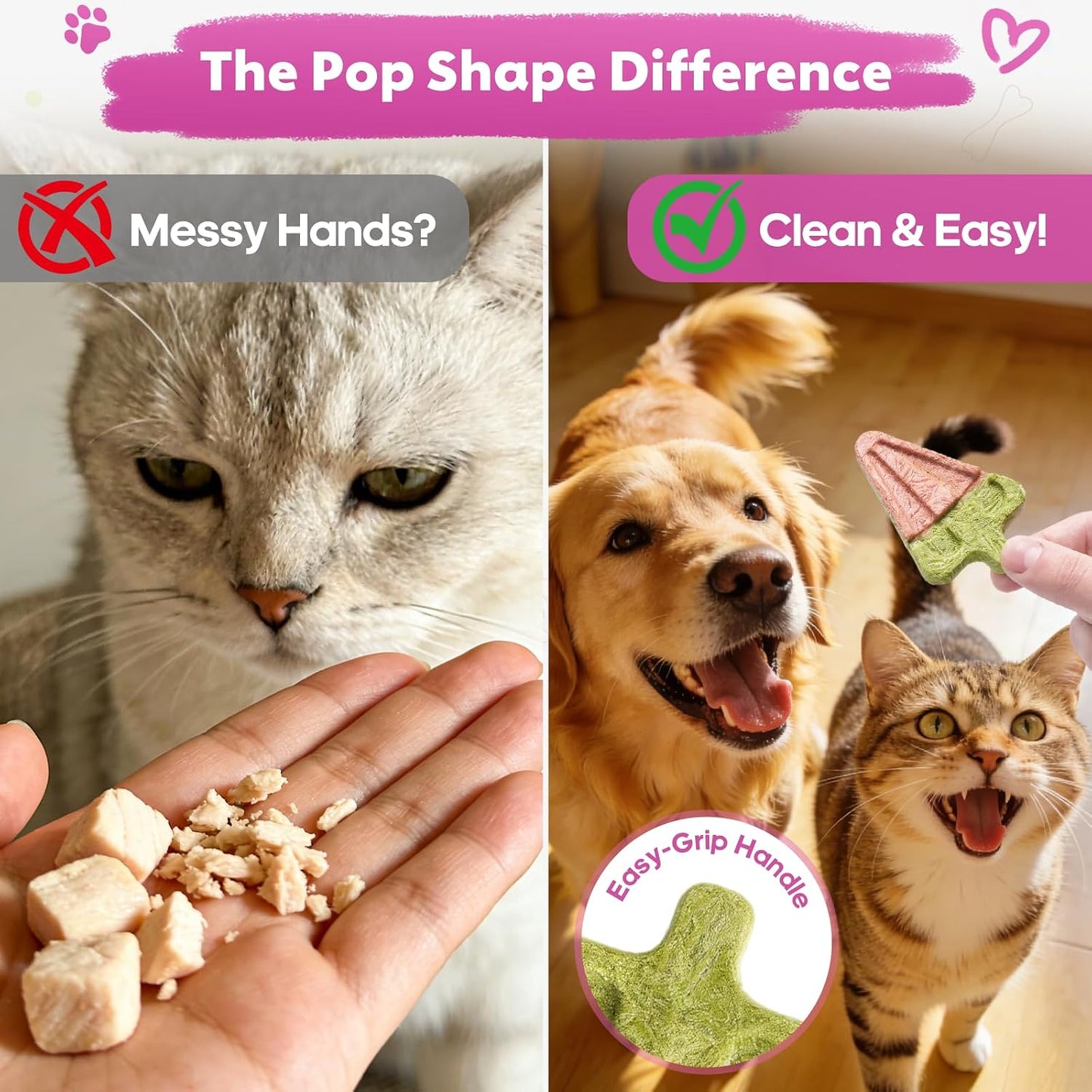 Package of 18 Whiskopia chicken treats for dogs and cats