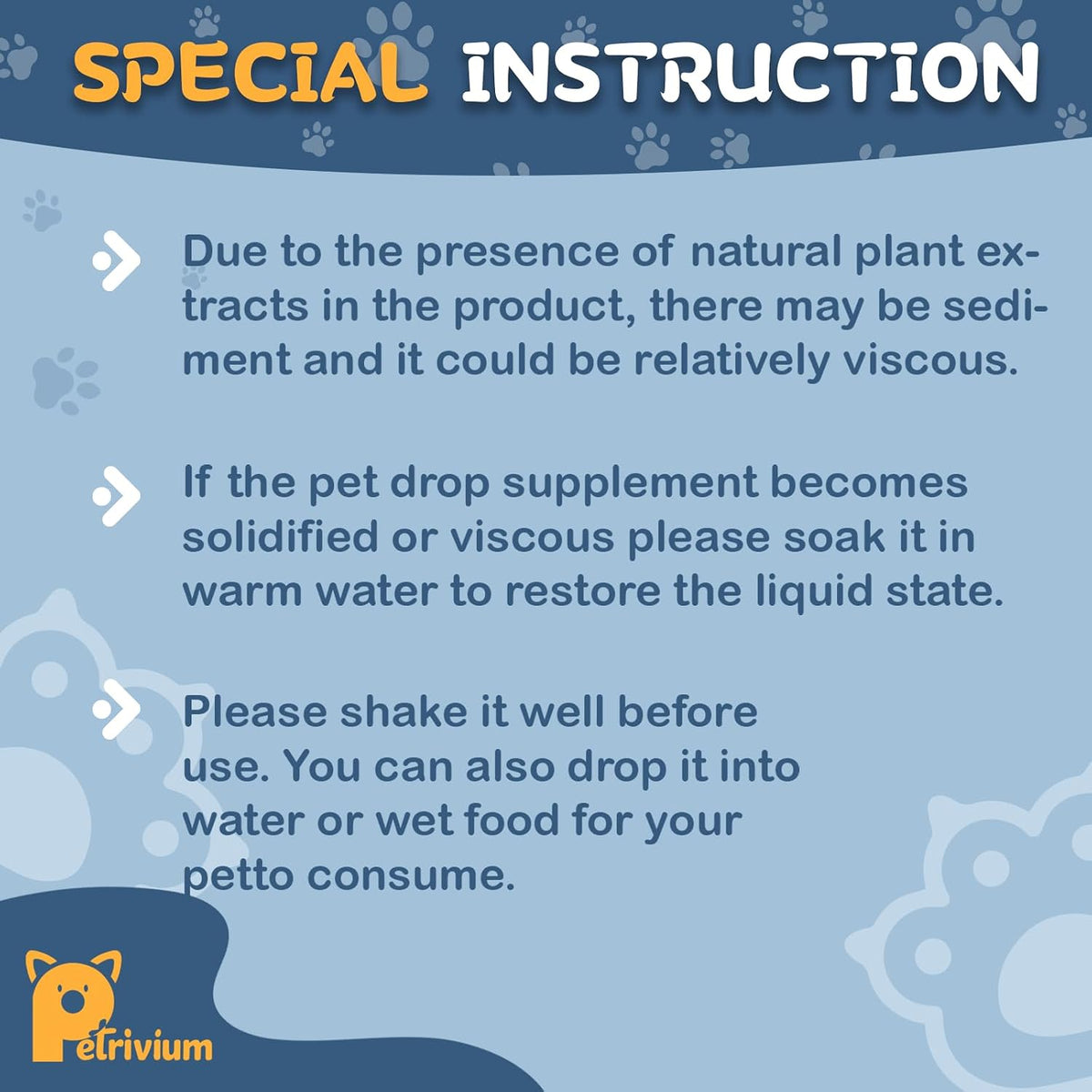 Petrivium natural pet wellness lysine liquid bottle lifestyle shot