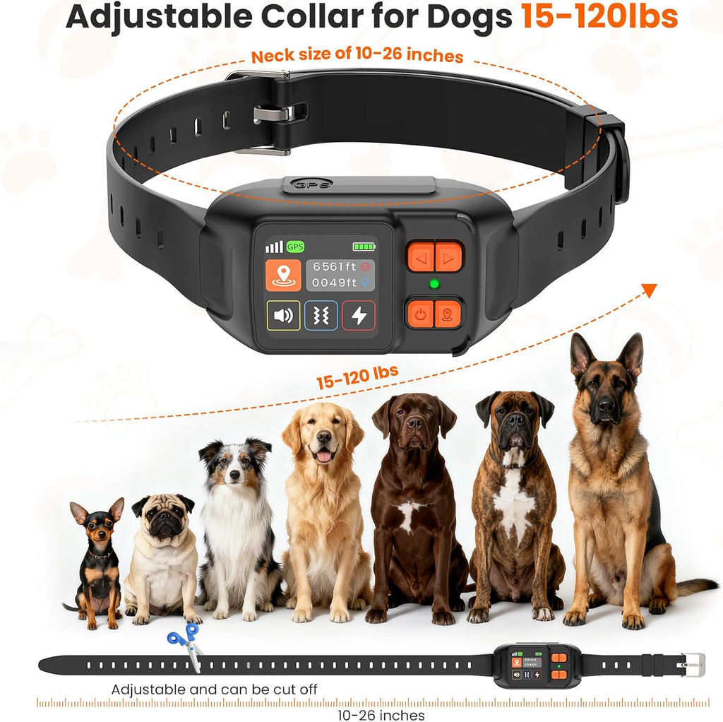 RERBIO electronic virtual boundary device being calibrated outdoors for safe pet tracking.