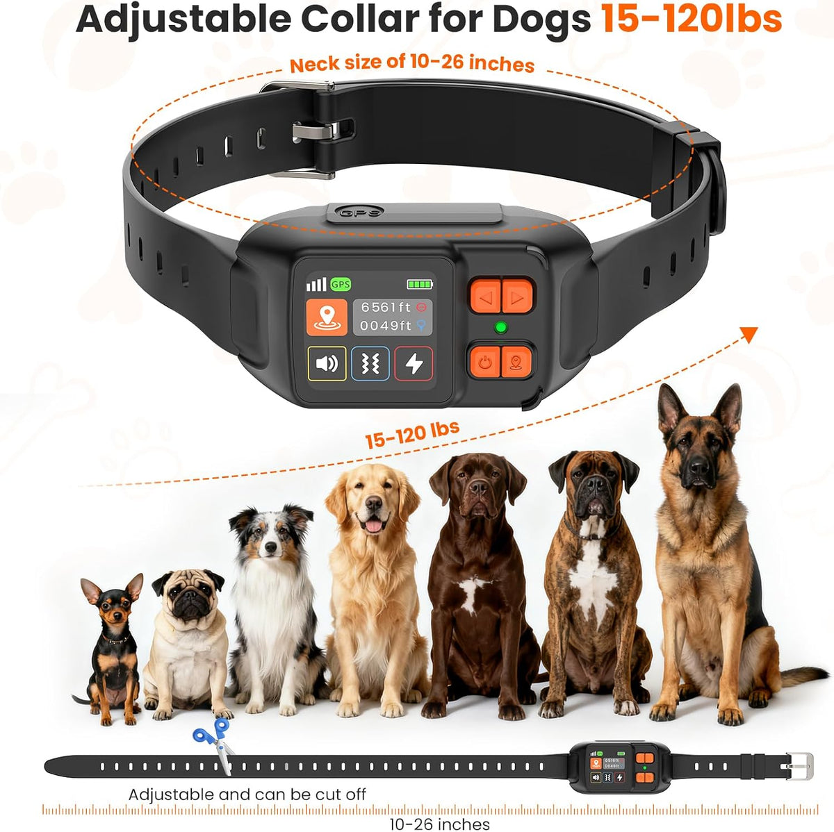 RERBIO electronic virtual boundary device being calibrated outdoors for safe pet tracking.
