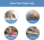 Detailed view of the L-Left dog recovery sleeve for paw wounds