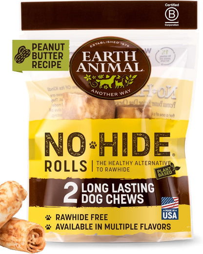 Earth Animal No Hide Chews - Long Lasting Rawhide Free Small Dog Chews Rolls, Chicken - 6 Count - Image 11