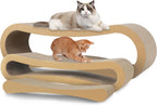 FluffyDream Cat Condo Scratcher Post Cardboard, Milk Box Shape Cat Scratching House Bed, Black Color - Image 14