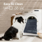 Zakapaws medium dog mat inside wire crate