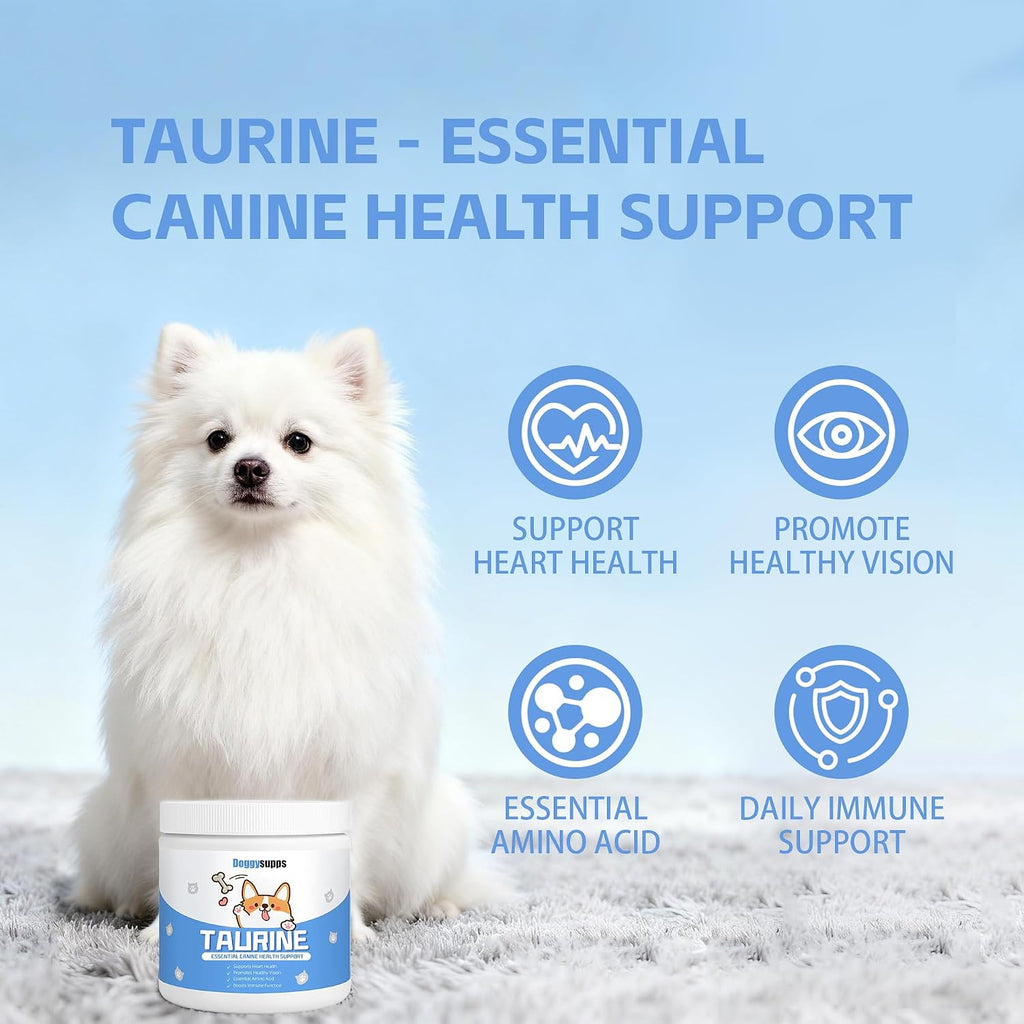 DoggySupps unflavored daily pet supplement container for immune and vision support
