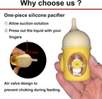 Close up of the slow flow anti choking silicone nipple attachment