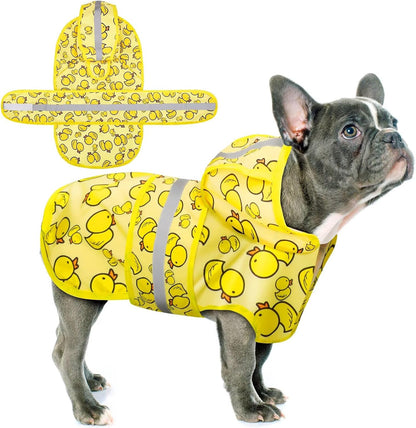 Paiaite Dog Raincoat: Hooded Slicker Poncho, Durable Waterproof Jacket with Reflective Stripes for Safety, Convenient Leash Hole, and Adjustable Fit, Perfect for Small, Medium, and Large Dogs Yellow M - Image 11