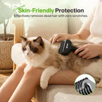Pecute grooming set including dual-density finishing comb