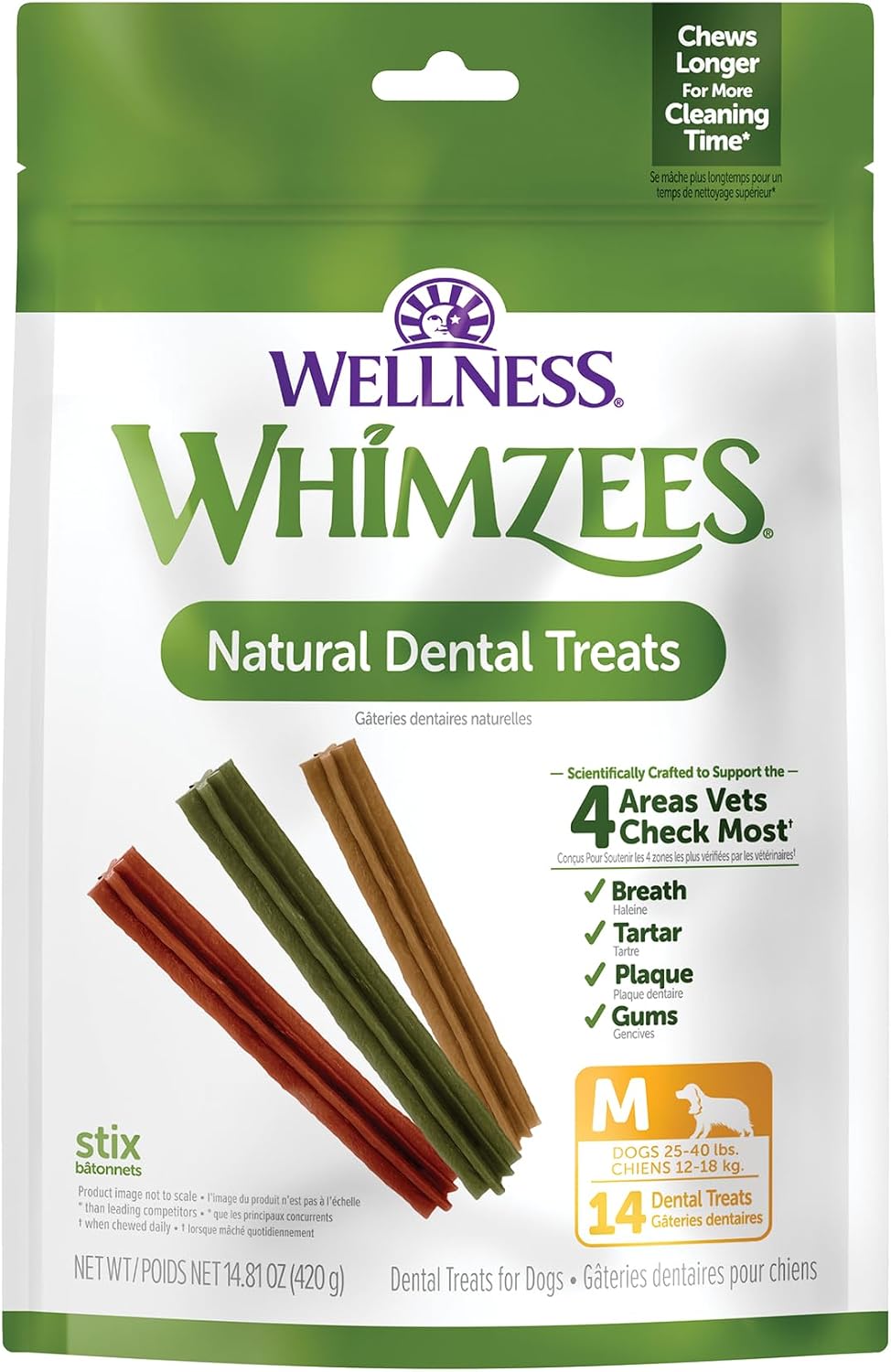 Wellness WHIMZEES Fall Natural Dog Dental Treat, Autumn Halloween Chews, Freshens Breath, Small Size, 6.3 oz Bag, 12 Count - Image 15