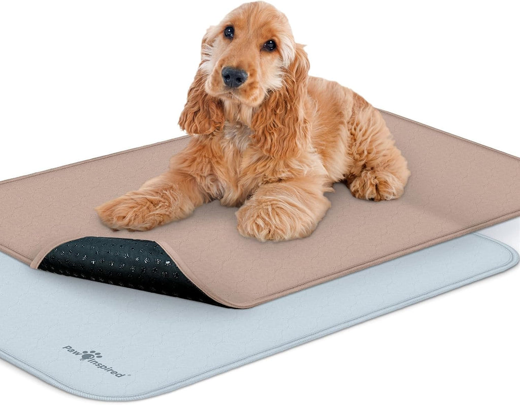 Paw Inspired Washable Crate Liners for Dogs (2 Pack), Leakproof, Non-Slip Pee Pads for 36 Inch Kennels, Reusable Puppy Pads for Potty Training, Whelping, Waterproof Mat (35x22 Inch, Pack of 2) - Image 10