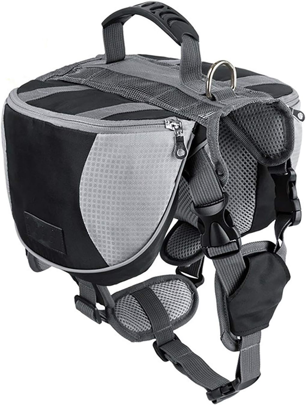 Adjustable Service Dog Supply Backpack Saddle Bag for Camping Hiking Training - Image 9