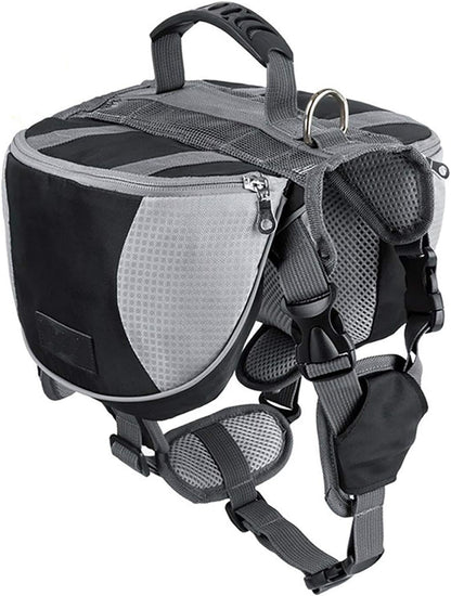 Adjustable Service Dog Supply Backpack Saddle Bag for Camping Hiking Training - Image 9