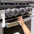 Grenfu stove knob covers and oven lock safety kit front view