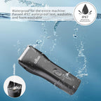 Gooad black pet hair trimmer showing the central power switch