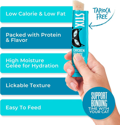 High quality image of Tiki Pets Stix Gelee 3 Ounce cat treat pouch