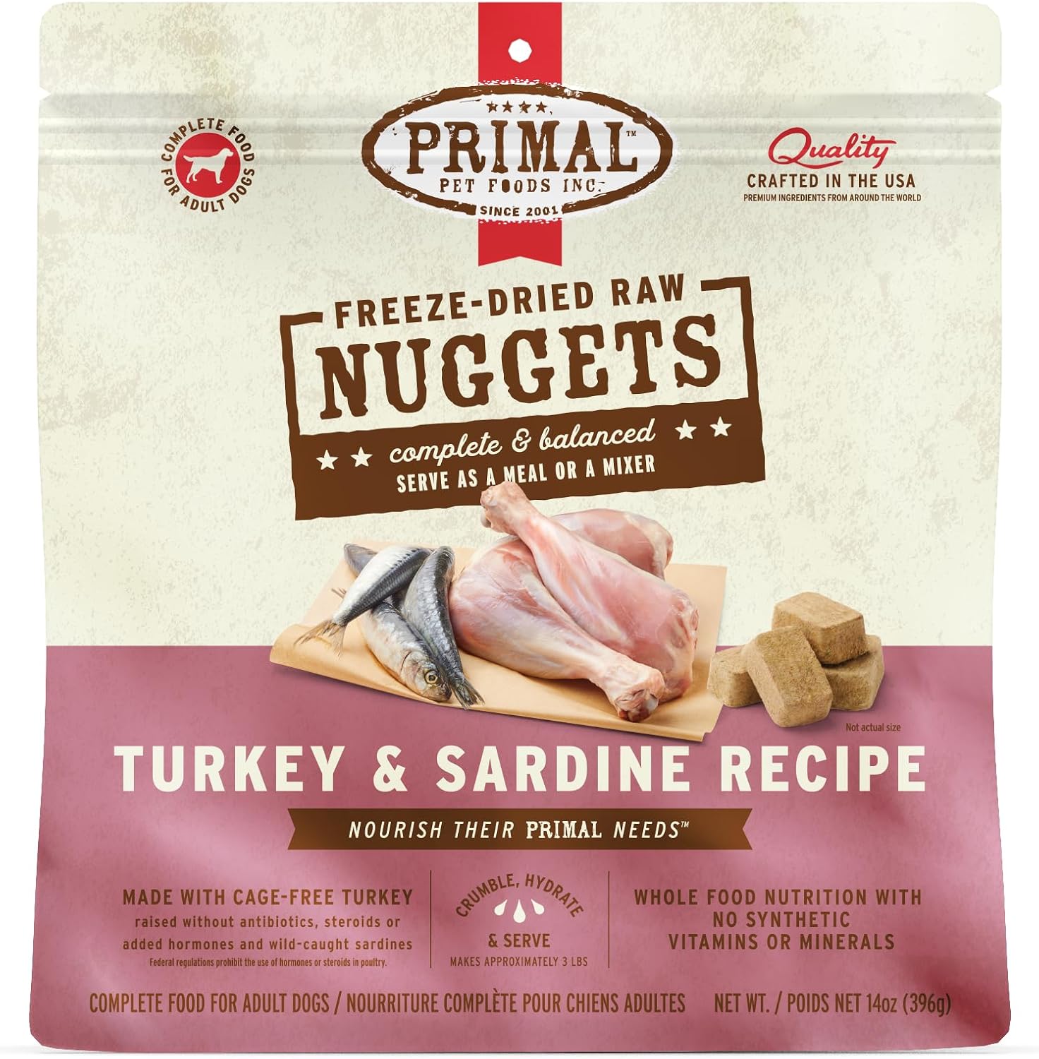 Primal Freeze Dried Dog Food Nuggets, Chicken; Complete Balanced Meal, Topper or Treat; Premium, Healthy, Grain Free, High Protein Raw Dog Food, 14 oz - Image 14