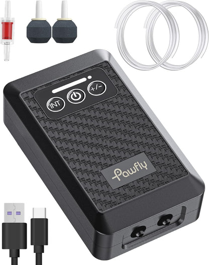 Pawfly Aquarium Lithium Battery Powered Air Pump USB Rechargeable Oxygen Pump Portable Live Bait Aerator Pump for Outdoor Fishing and Fish Transportation - Image 9
