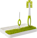 Boon Trip Travel Drying Rack green and white closed view