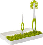 Boon Trip Travel Drying Rack green and white closed view