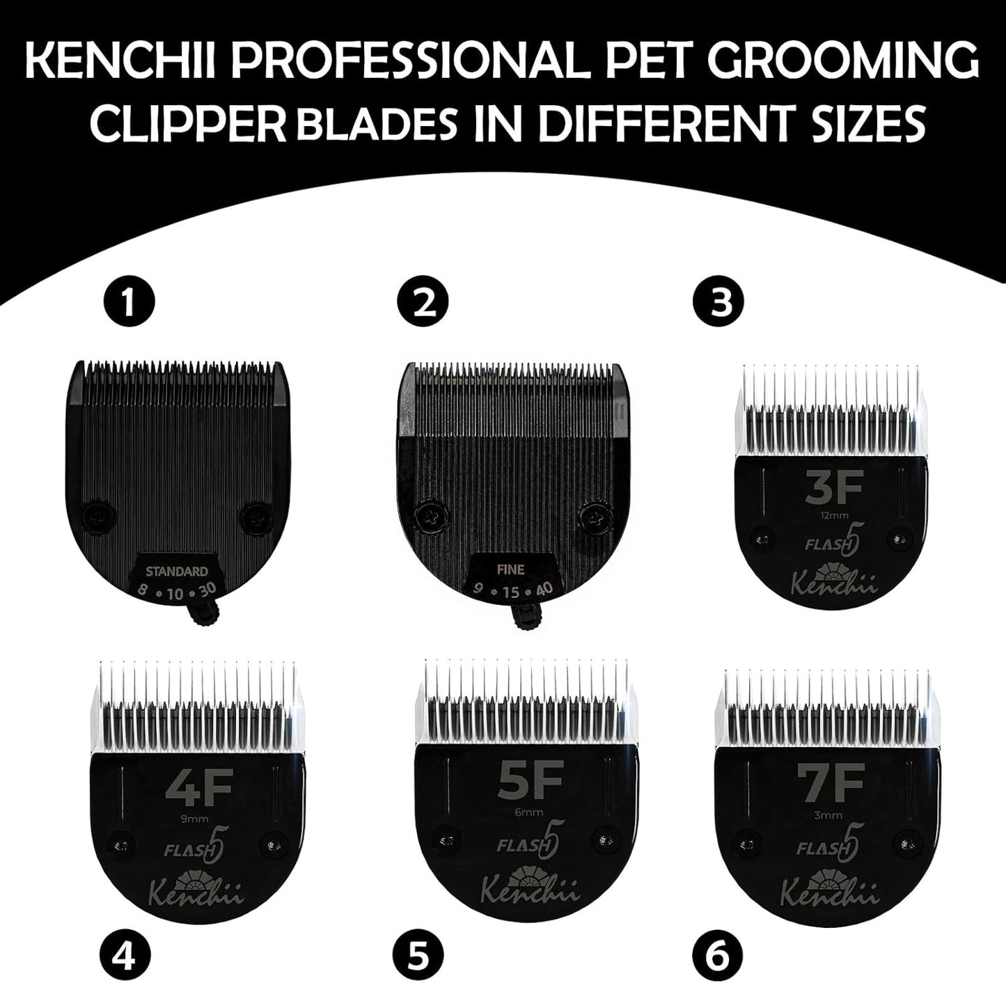 Top view of the standard pet shaving blade illustrating the precise cutting edge alignment.