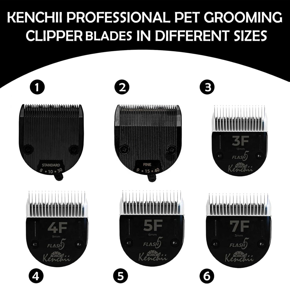 Top view of the standard pet shaving blade illustrating the precise cutting edge alignment.
