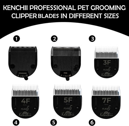 Top view of the standard pet shaving blade illustrating the precise cutting edge alignment.