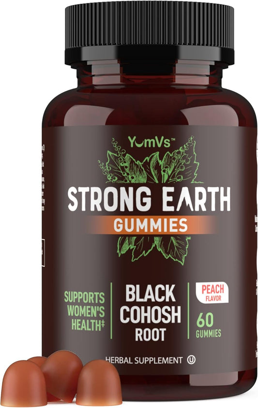 SMNutrition Black Cohosh Gummies peach flavor bottle front view
