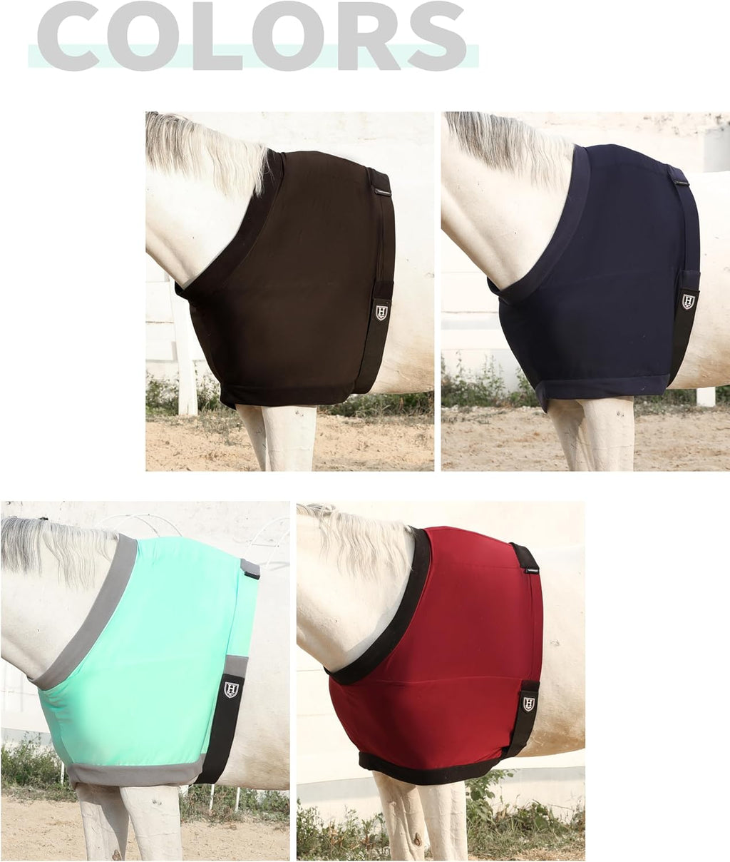 Harrison Howard horse care blankets protector inner fleece lining texture closeup.